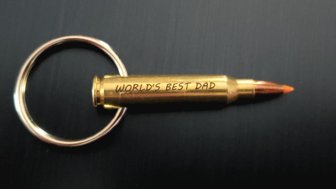 Personalized 223/5.56 Rifle Bullet Keychain