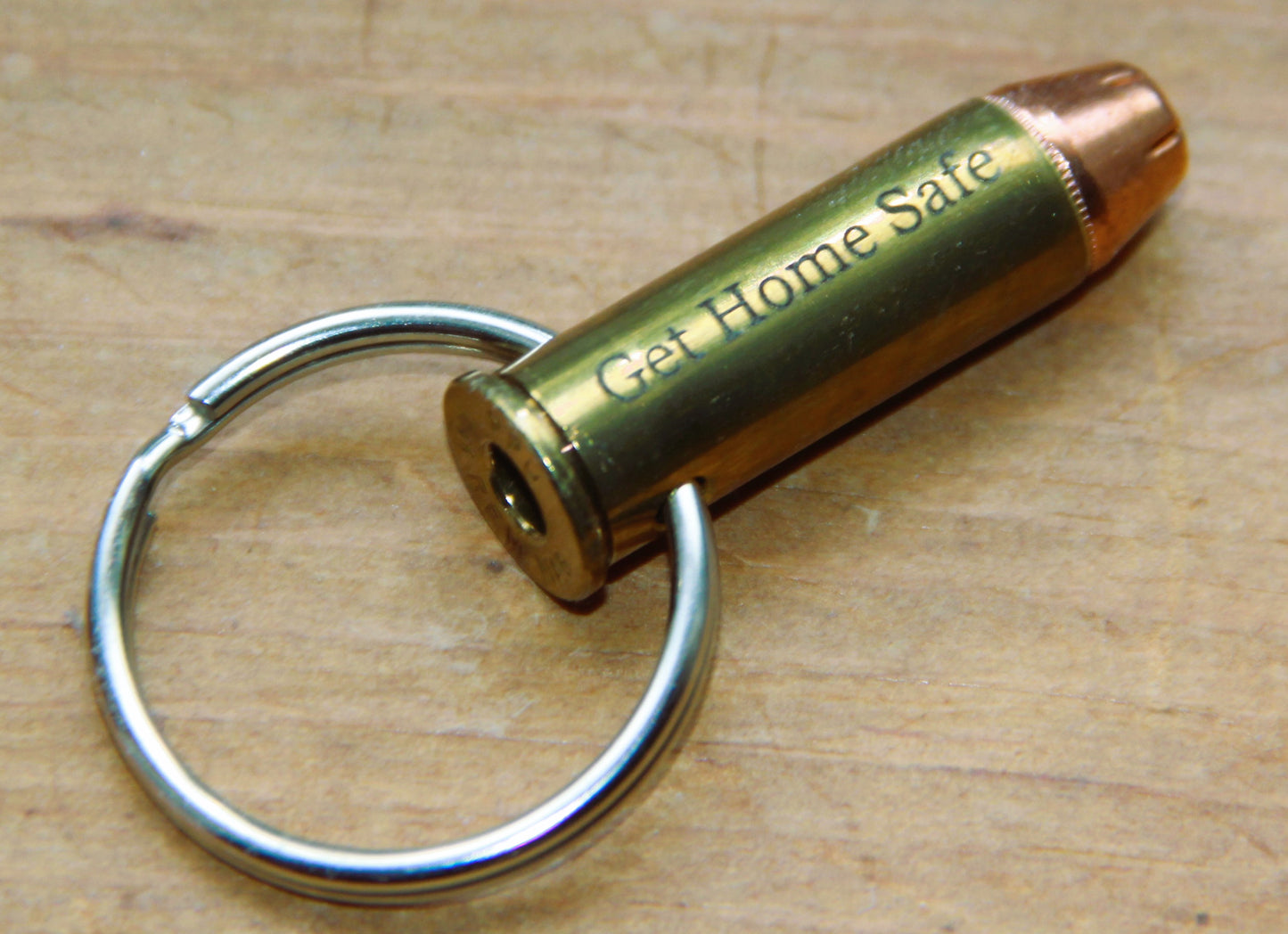 Personalized 44 Magnum Pistol Bullet Keychain