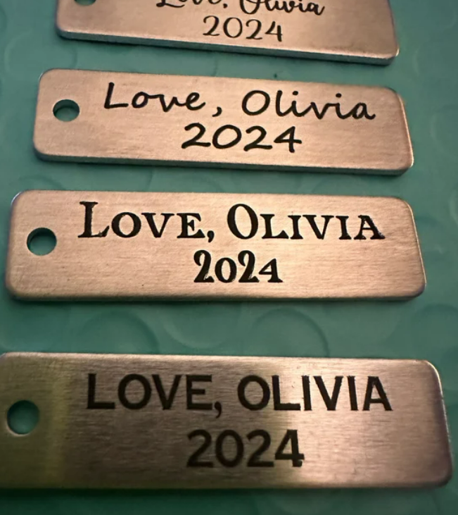 Personalized Aluminum Key Chain Tags