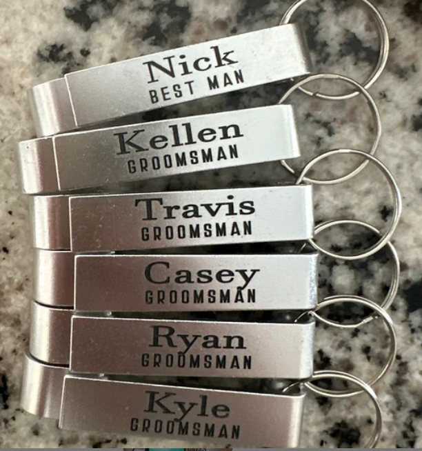 Personalized Bottle Opener Keychain