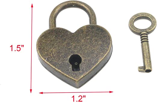 Personalized Small Antique Lovers Lock