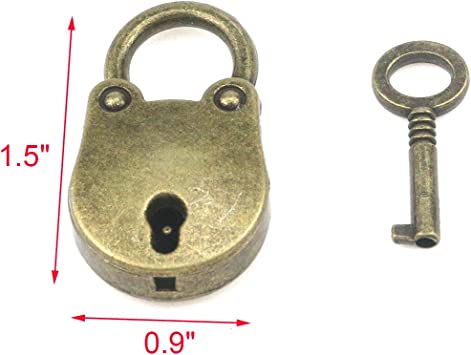 Personalized Small Antique Lovers Lock