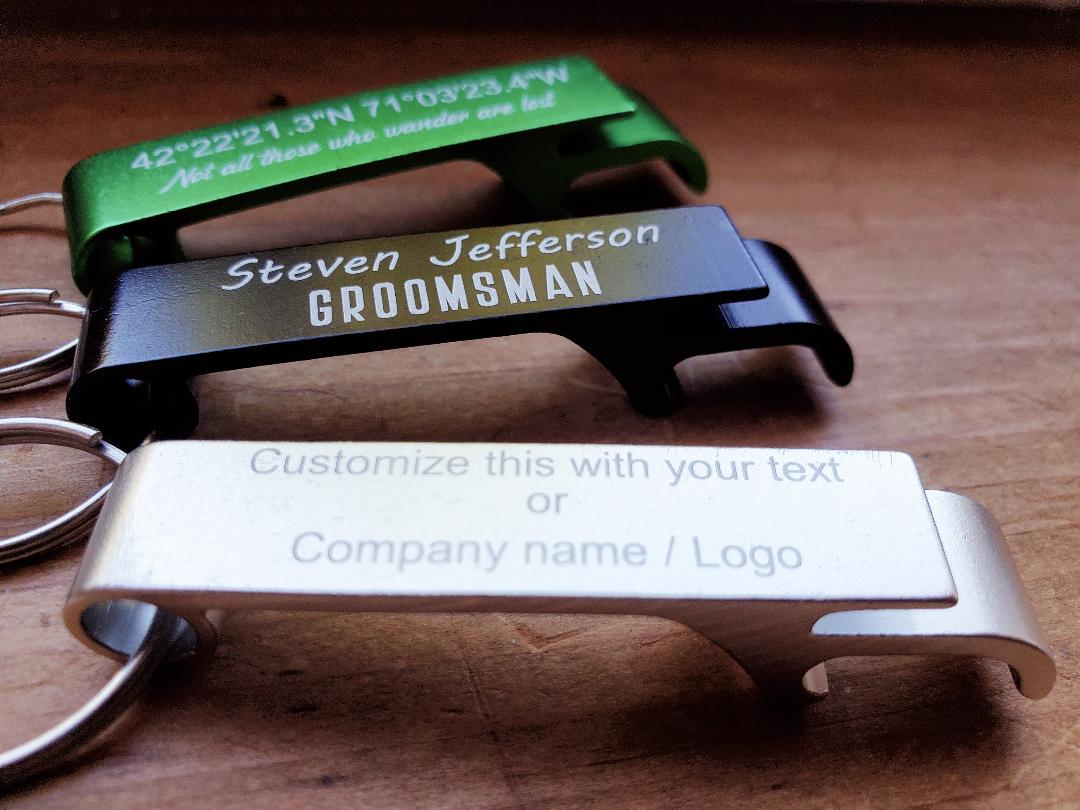 Personalized Bottle Opener Keychain