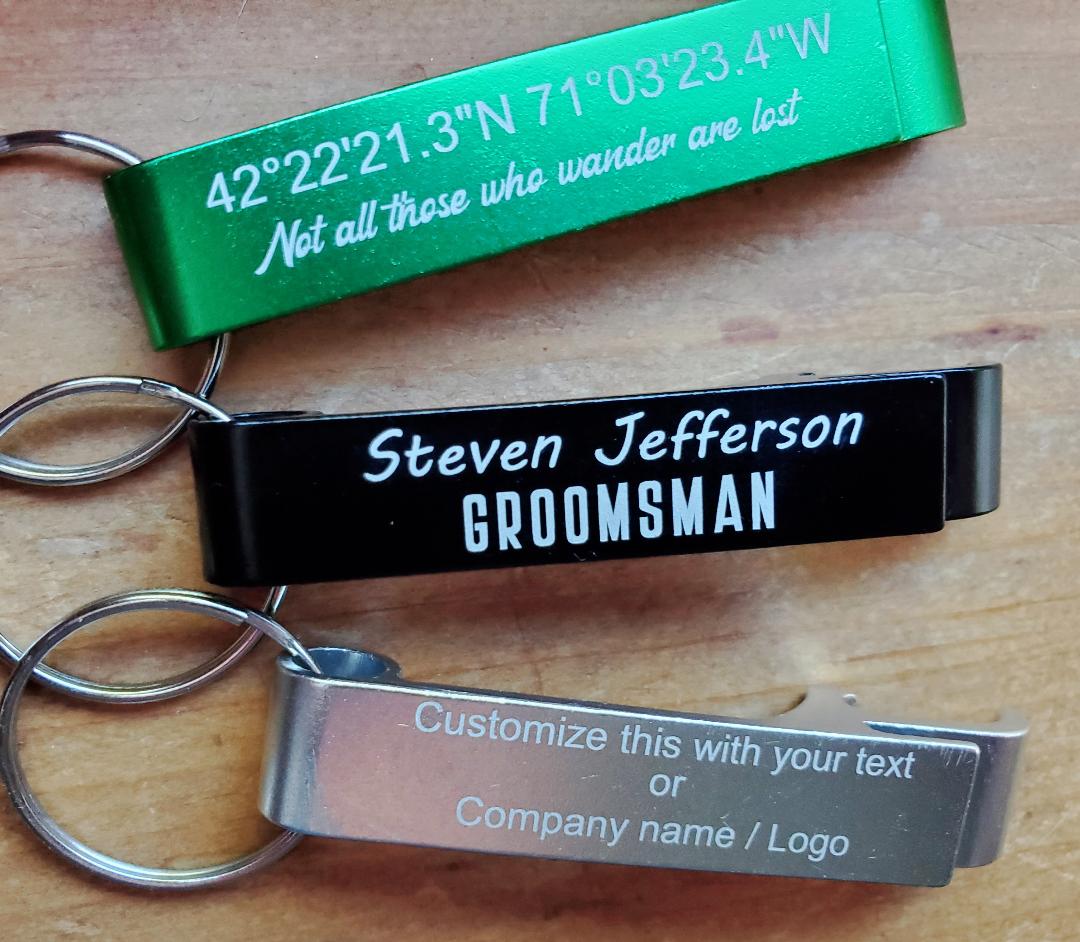 Personalized Bottle Opener Keychain